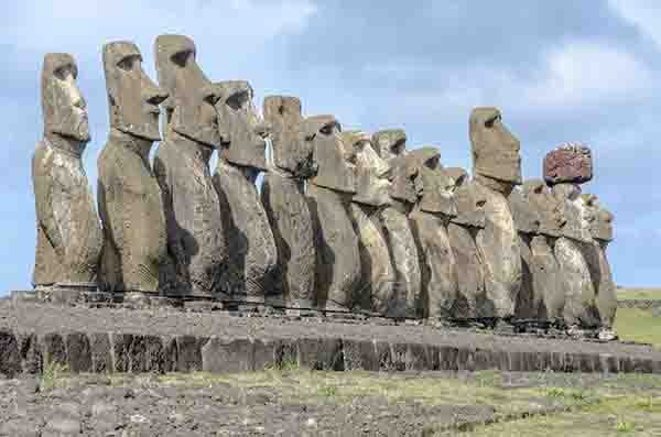 62 - Chile - isla de Rapa Nui o Pascua - Ahu Tongariki